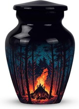Night Forest Urns for Human Ashes Adult Male  Female - Small Cremation Urn