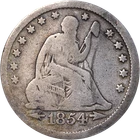 1854-P Seated Liberty Quarter Great Deals From The Executive Coin Company