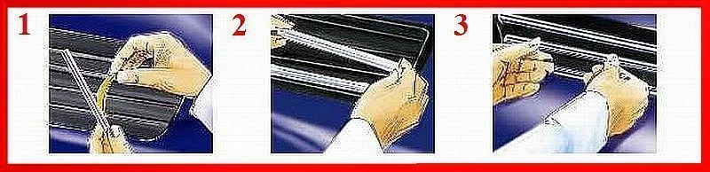 1989-1995 BMW E34 5-SERIES CHROME TRIM FOR GRILL GRILLE 525i 530i 535i 540i M5 - Image 2 of 4