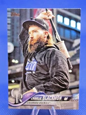 2018 TOPPS SERIES 2 431 CHARLIE BLACKMON SP SHORT PRINT VARIATION COLOR ROCKIES