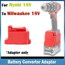 NEW For Ryobi 18V Lithium-Ion Battery To For Milwaukee 18V Tools Battery Adapter