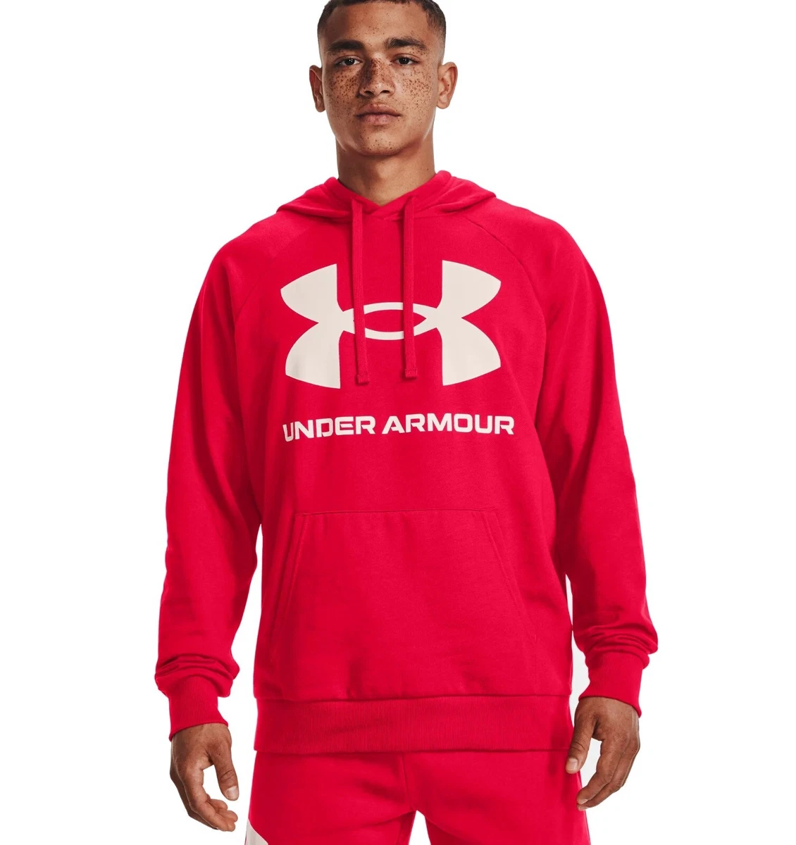 Under Armour Men's UA Rival Fleece Big Logo Hoodie Hoody Sweatshirt  1357093-600