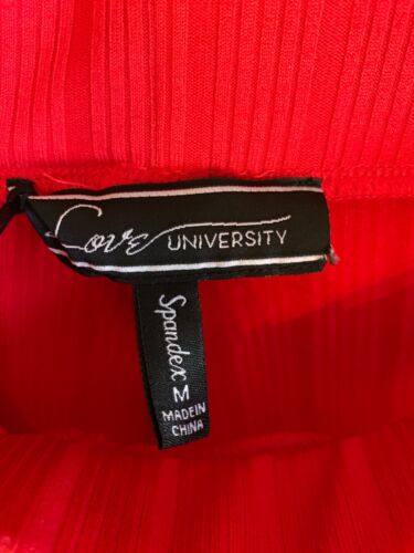 Pantalones para mujer NUEVO Love University rojos cintura elástica - M - Imagen 3 de 4