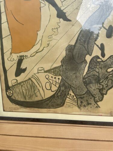 Toulouse Lautrec Litho Stedeljk Museum Vintage Original Jane Avril.. - Foto 4 di 22