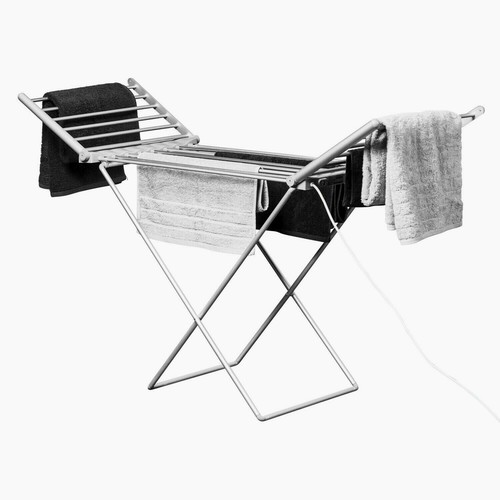 Heated Electric Clothes Airer Energy Saver winged Laundry Folding