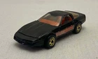 Vintage 1982 Hot Wheels Black 80's Corvette Car Gold rims