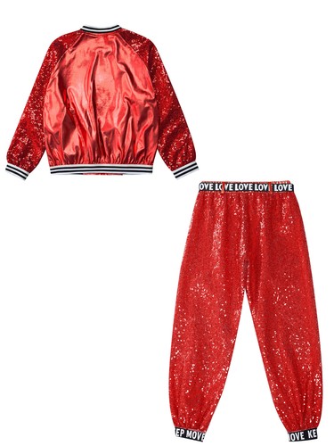 Girls Teamwear Cheerleading Costumes Modern Outfits Training Streetwear Stage - Picture 59 of 93