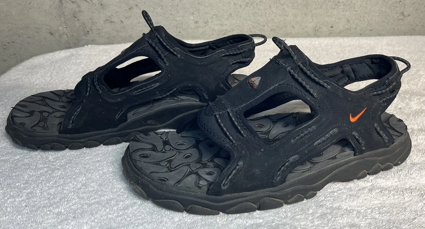 Sandali Nike Uomo Taglia 7 Nero ACG Trail Sport Escursionismo Vintage 690058 081