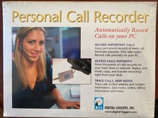 NEW-SEALED Digital Loggers Personal Call Recorder Automatically on your PC