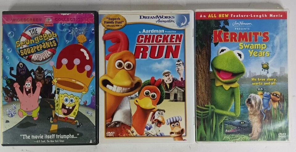 Children's/Kids DVDs Lot Of 9 Finding Nemo, The Incredibles, SpongeBob, Etc... Foto 3 de 4