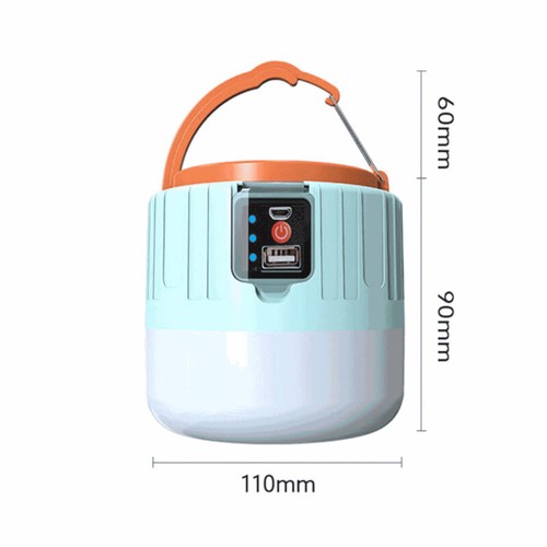 Solar LED Camping Light Tent Lamp USB-Rechargeable Lantern Flashlight Outdoor~ - Imagen 8 de 15