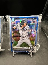 2021 1st Bowman Chrome Sapphire Eddy Diaz ⚾ BCP-33 ⚾ Rockies ⚾ Rookie Lot of 26