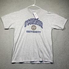 O'Connor University T Shirt Adult Large Gray Short Sleeve HVAC Training STAIN
