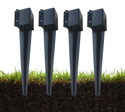 4 Pack Heavy Duty 4 X 4 Fence Post Anchors For Easy Installation