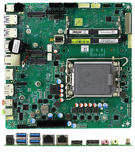 Mitac PH12ADI-Q670-19V Mini-iTX (Intel Alder Lake 12th Gen. LGA 65W, 19V DC- - Bild 1 von 1