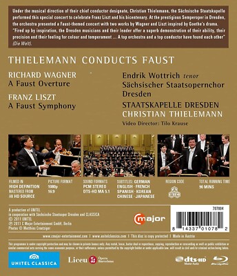 Signed CHRISTIAN THIELEMANN conducts Faust Liszt Wagner Blu-ray