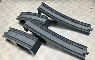 LEGO DUPLO Eisenbahn 10508 Brücke Set 4 Teile 35136 + 35138 / 6392 + 6393 grau