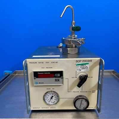#ad #ad Genentech Digital Pressure Gauge Test Station w Druck DPI284 Indicator 100 PSI $395.00