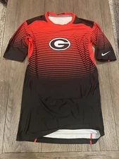 Mens Nike Georgia  Bulldogs 7v7 High School Spandex Compression Jock Shirt L