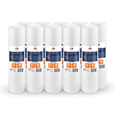 10PK of Big Blue 5 Micron 20" x 4.5" Sediment Water Filter Cartridge by Aquaboon