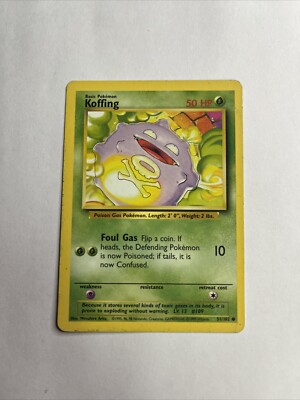 koffing pokemon card value - Gym Challenge 79/132 Y Fates Collide Single Card Common Koffing #27 Koffing HeartGold & SoulSilver
