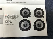 OEM Upgrade Speaker Kit by Kicker Subaru Wrx STi Crosstrek Impreza H631SFJ001
