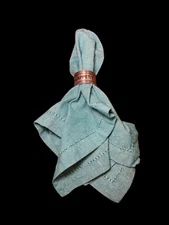 Ramanta Home 100% Cotton Dinner Napkins 20”20” -set of 4-Turquoise