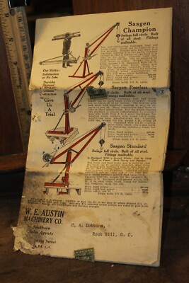 Antique W.E. Austin Machinery Company Catalog ROUGH