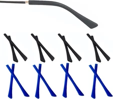 8 Pairs Eyeglass Replacement Temples Silicone Glasses End Tips Ear Sock Sleeve