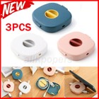 3 pièces organisateur de cordon gestion de boîtier voyage câble USB bobine de rangement fil bobine de remontage