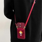 For Apple iPhone 16 15 14 13 12 11 Pro XS Max Purse Strap Soft Phone Case Cover