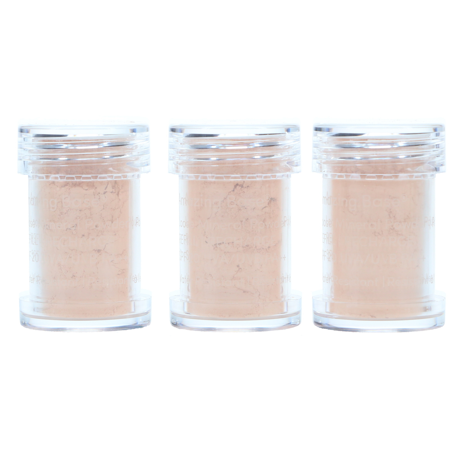 jane iredale Amazing Base Refill 3 упаковки светло-бежевого цвета