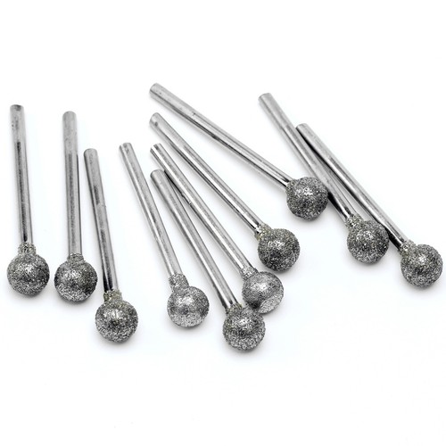 Brocas de molienda de diamantes de cabeza esférica de 8 mm 5/16" herramientas lapidarias de bola redonda - Imagen 6 de 14