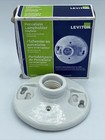 Leviton 49875 Porcelain Lampholder Medium Base, White, New