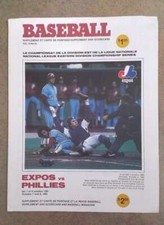 BASEBALL EAST DIVISION PLAYOFFS PROGRAM 1981 - PHILLIES @ MONTREAL EXPOS - RARE