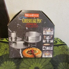 ** WearEver "The Perfect" 4 Piece Cheesecake Pan.  9" x 3". **
