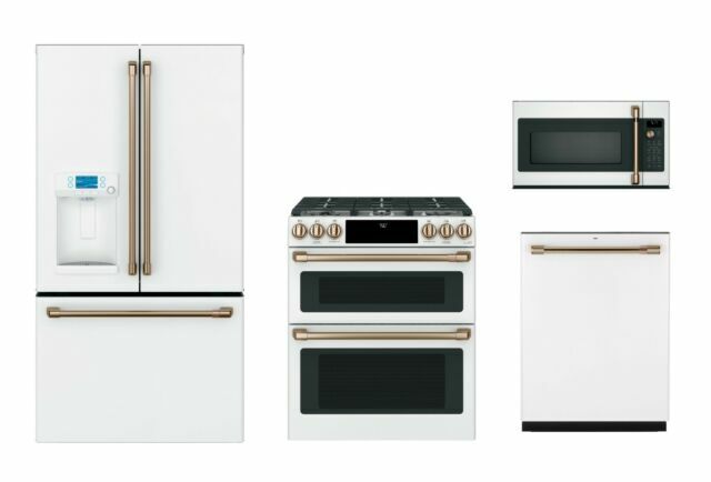 white cafe double oven