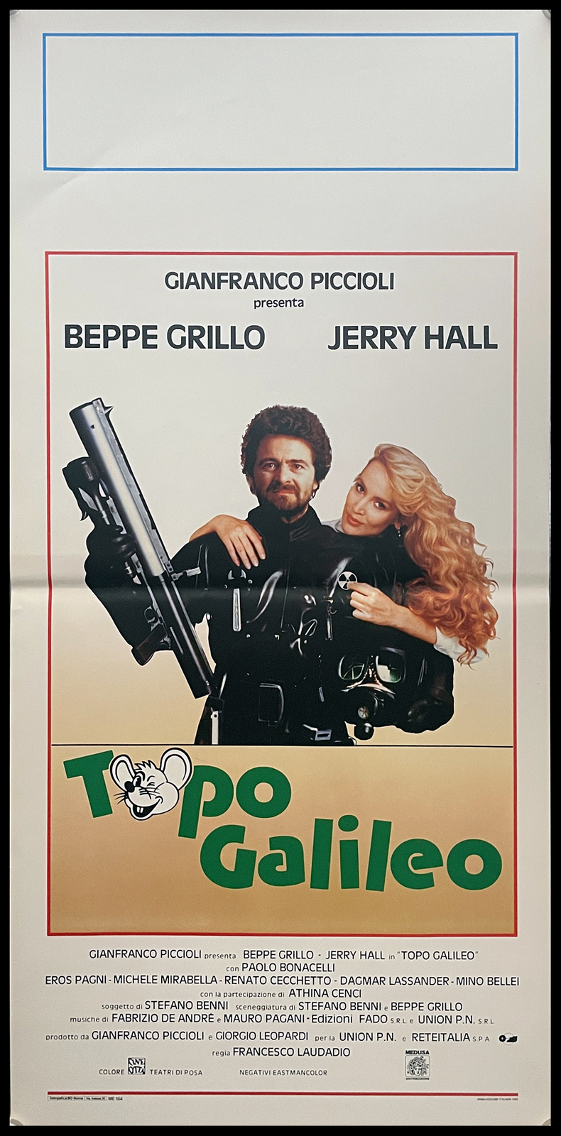 Locandina originale film Topo Galileo (1987) - Regia di Francesco Laudadio