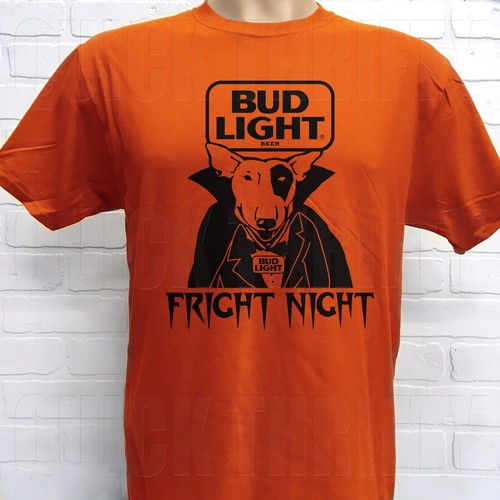 RETRO BUD LIGHT SPUDS MACKENZIE ***FRIGHT NIGHT*** HALLOWEEN T-SHIRT - Bild 1 von 2