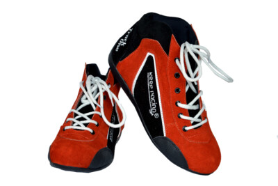 Kart- & Motorsportschuh keep-racing  Modell TRACK ONE, rot, Leder, Größe 34 - 49