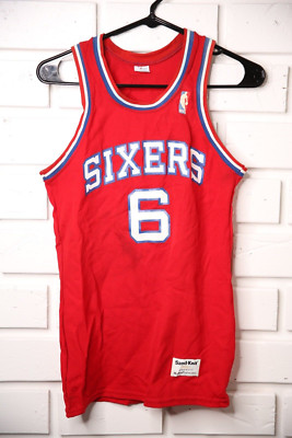 Philadelphia 76ers NBA Basketball Jersey Sand Knit Julius Erving MacGregor VTG