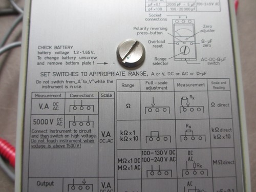Vintage Simpson 256 Analog Multimeter - Not Tested - Picture 10 of 24