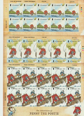 s37189 Guernsey EUROPA CEPT MNH ** 2010 MSx3 KINDERBÜCHER