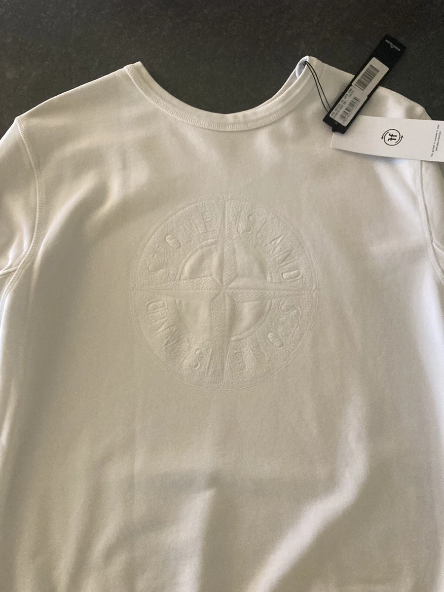 STONE ISLAND DOUBLE FRONT CREWNECK COTTON SWEATSHIRT