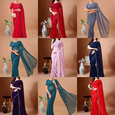 Embellished Bollywood Chiffon Saree