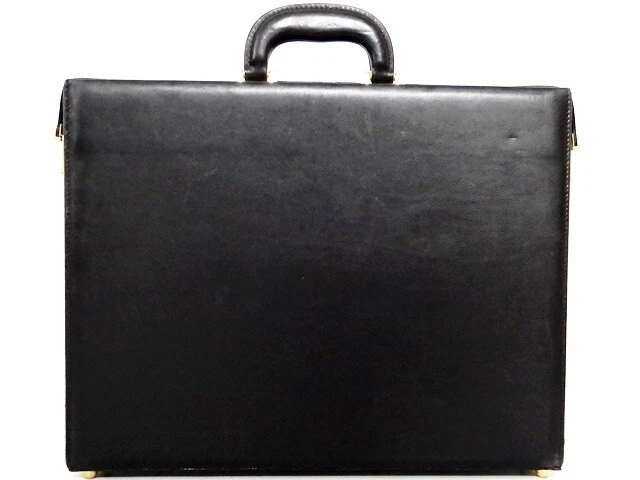 正規品 Gucci ヴィンテージ アタッシュケース レザー ブラック - 画像1/9
