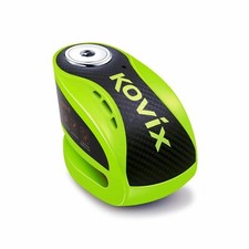 KOVIX ALARMED MOTORCYCLE DISC LOCK FLURO GREEN KOKNX6FG
