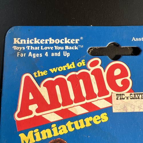 1982 The World of Annie Miniatures Blue Dress. NIP - Picture 4 of 8