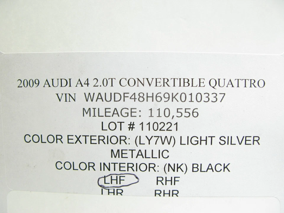 02-09 AUDI B7 A4 S4 RS4 ТРАНСФОРМИРУЕМОЕ СТЕКЛО ЛЕВЫЙ ДРАЙВЕР ПЕРЕДНИЙ OEM 110221 - Изображение 3 из 3