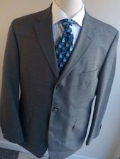 BOSS HUGO BOSS Wool 3 Button Gray Blazer "Scorsese/ Movie" SZ 42R Made in USA